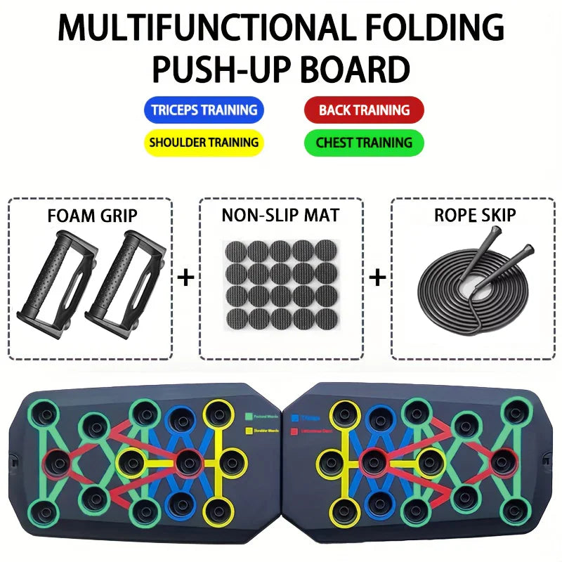 Tablero de Flexiones Multifuncional – Entrena Todo tu Cuerpo desde Casa