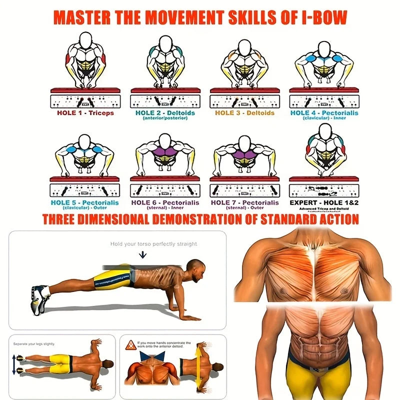 Tablero de Flexiones Multifuncional – Entrena Todo tu Cuerpo desde Casa